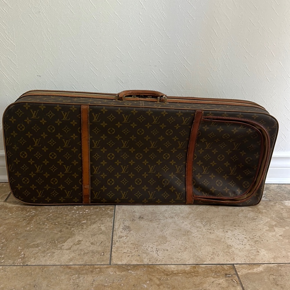 Louis Vuitton (1960's) Monogram Tennis Trunk Case 227129 Brown Canvas Travel Bag